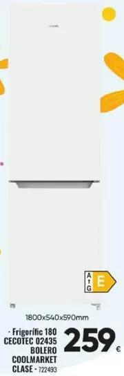 Cecotec - Frigorífic 180 02435 BOLERO COOLMARKET CLASE