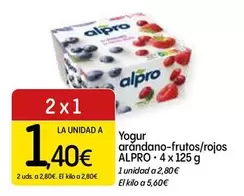 Alpro - Yogur Arandano-frutos/ Rojos