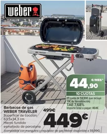 Weber - Barbacoa De Gas Traveler