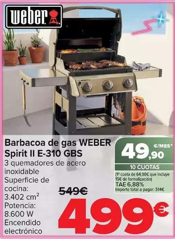 Weber - Barbacoa De Gas Spirit II E-310 Gbs