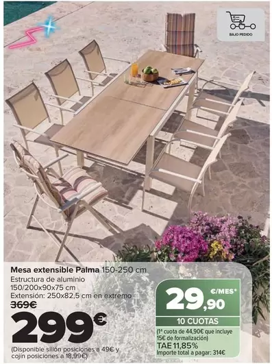 Mesa Extensible Palma