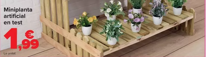 Mini Planta Artificial En Maceta