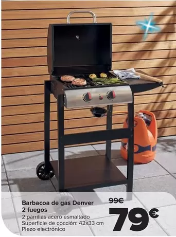 Denver - Barbacoa De Gas 2 Fuegos