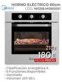 Midea - Horno Eléctrico 60Cm WGSB M0655X1