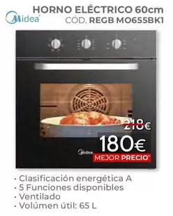 Midea - Horno Eléctrico 60cm COD. REGB M0655BK1