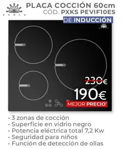 Perla - Placa Cocción 60cm COD. PXKS PEVIF10ES