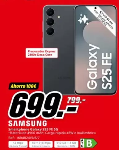 Samsung - Smartphone Galaxy S25 FE 5G