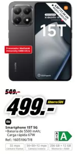 Xiaomi - Smartphone 15t 5g