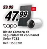 Tapo - Kit De Cámara De Seguridad 2k Con Panel Solar TC82