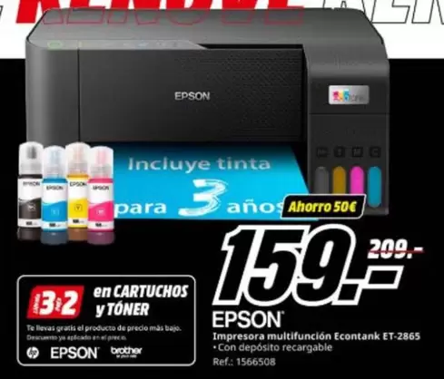 Epson - Impresaora Multifuncion Ecotank ET-2865