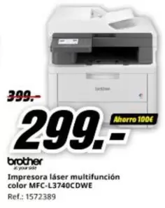 Brother - Impresora Láser Multifunción Color MFC-L3740CDWE