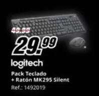 Logitech - Pack Teclado + Ratón Mk295 Silent