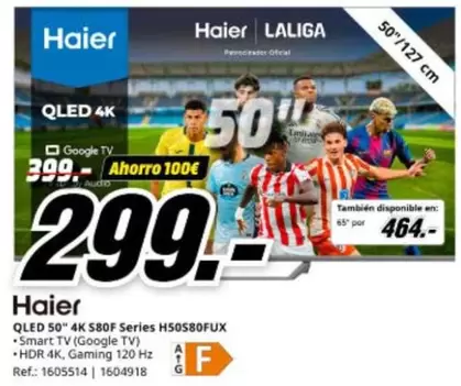 Haier - Qled 50" 4k 850f Series H50s80fux