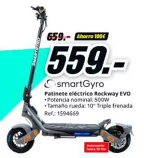 Smartgyro - Patinete Eléctrico Rockway Evo