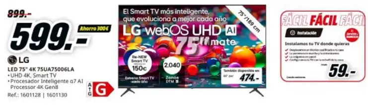 LG - Lg 75" 475UA3Z06LA