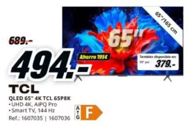 TCL - Qled 65" 4k 65p8k