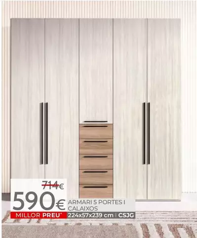 Armari 5 Portes I Calaixos