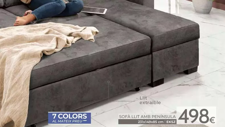 Sofa Llit Amb Peninsula