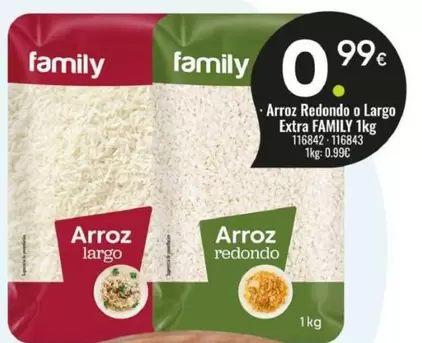 Family - Arroz Redondo O Largo Extra