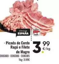 Picada De Cerdo Ragu O Filete De Magro