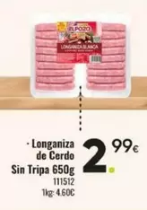 Longaniza De Cerdo Sin Tripa