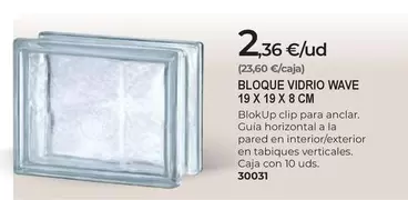 wave - Bloque Vidrio Wave