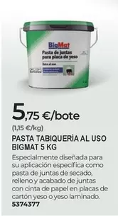 Bigmat - Pasta Tabiqueria Al Uso