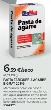 Bigmat - Pasta Tabiqueria Agarre