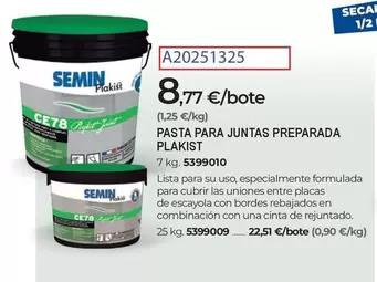 Lista - Pasta Para Juntas Preparada Plakist