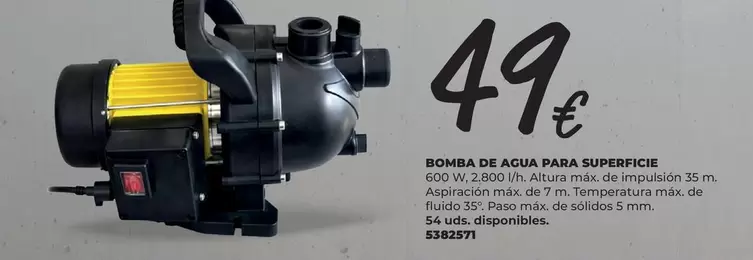 Bomba De Agua Para Superficie