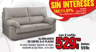 Sofas 3-2 Plazas