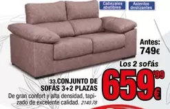 Confort - Conjunto De Sofás 3+2 Plazas