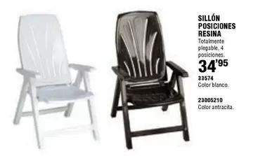 Sillón Posiciones Resina