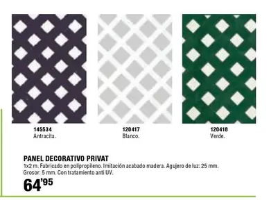Panel Decorativo Privat