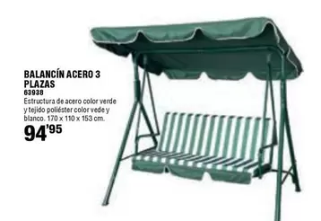 Balancín Acero 3 Plazas