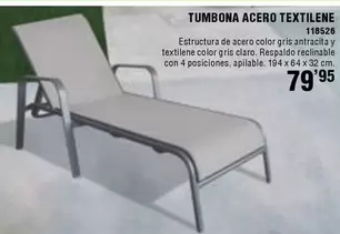 Tumbona Acero Textilene