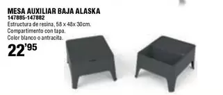 Mesa Auxiliar Baja Alaska