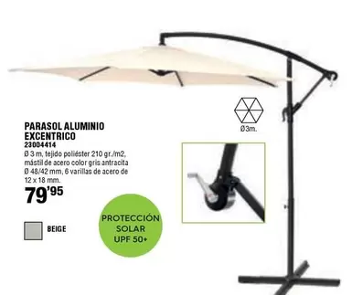 Parasol Aluminio Excentrico 