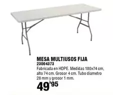 Mesa Multiusos Fija