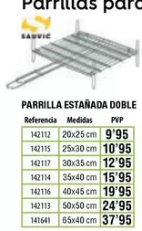 Parrilla Estanada Doble
