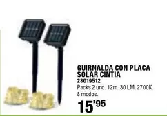 Guirnalda Con Placa Solar Cintia
