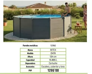 Intex - Piscinas Paredes Metalicas