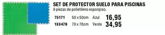 Set De Protector Suelo Para Piscinas