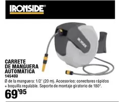 Ironside - Carrete De Manguera Automatica