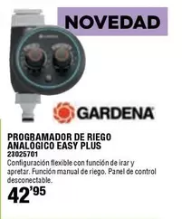 Gardena - Programador De Riego Analógico Easy Plus