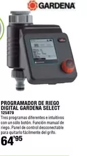 Gardena - Programador De Riego Digital  Select