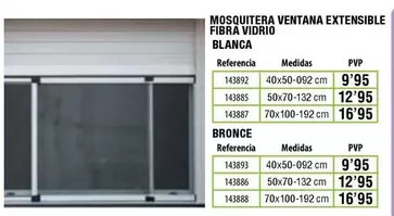 Mosquitera Ventana Extensible Fibra Vidrio