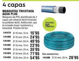 Manguera Tricotada Aqua Plus