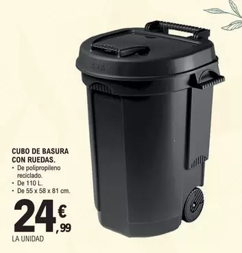 Cubo De Basura Con Ruedas