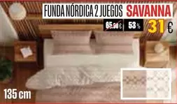 Funda Nórdica 2 Juegos Savanna